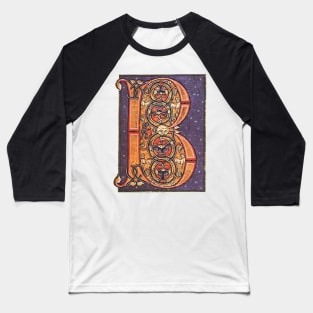 Illuminated initial B Baseball T-Shirt